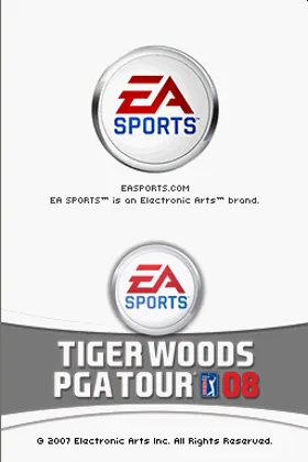 Tiger Woods PGA Tour 08 (USA) (En,Fr) screen shot title